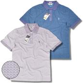 View Item Original Penguin Jersey Triangle Pattern Print S/S Polo Shirt